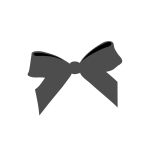 Black bow tie vector drawing