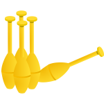 Bowling pins vector image