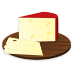 Cheese slices vector image