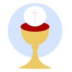 Christian cup of blessing vector image