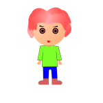 Standing pink-haired dude