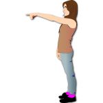 Woman Pointing