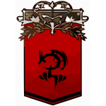 Black and Red Dragon Crest