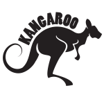 Kangaroo silhouette cut file