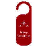 Merry Christmas door hanger