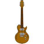 Rock bass guitar vector image