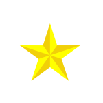 Decorative yellow star