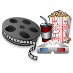 3D movie equipment vector image