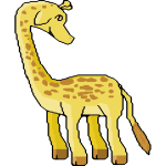 Pixel giraffe