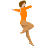 Ballerina performing clip art