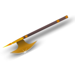 Ancient axe vector image