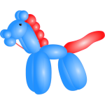 Balloon horse vector image