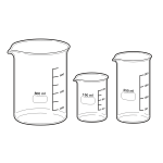 Measuring beakers