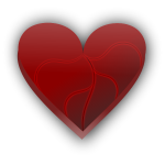 Broken heart vector clip art