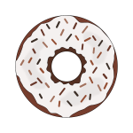 Brown donut image