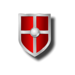 Vector illustration of old shield