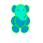 Blue elephant