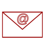 Red e-mail icon