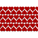 Red hearts pattern