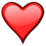 Vector image of glossy heart