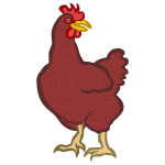 Red chicken