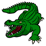 Green crocodile