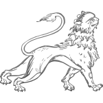 Decorative lion image