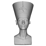 Low Poly 3D Nefertiti Bust