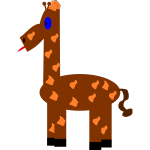 Funny giraffe vector