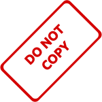 Do not copy stamp imprint vector clip art