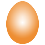 Orange Easter Egg