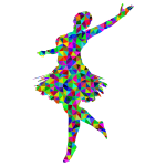 Prismatic Low Poly Ballerina