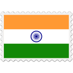 India flag stamp