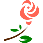 Stylized rose image