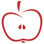 Stylized apple