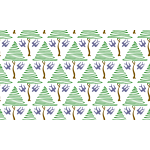 Tree and birds pattern