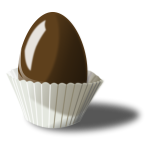 Vector illustration of chocolate egg