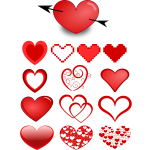 Variety of hearts