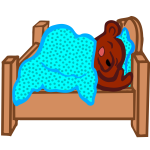 Hibernating bear