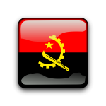 Angola flag button