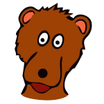 Place marker bear vector image