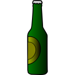 Beer bottle vector illustration