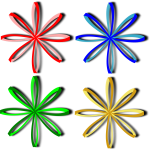 Selection of bows vector image