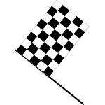 Checkered flag vector image