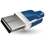 USB flash drive vector illustration