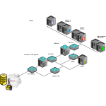 Computer network icons