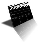 Movie scene slate vector image