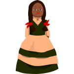 Doll vector image