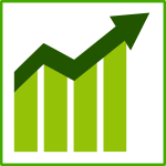 Eco growth vector icon