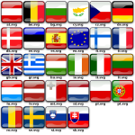 Flags of Europe vector pack